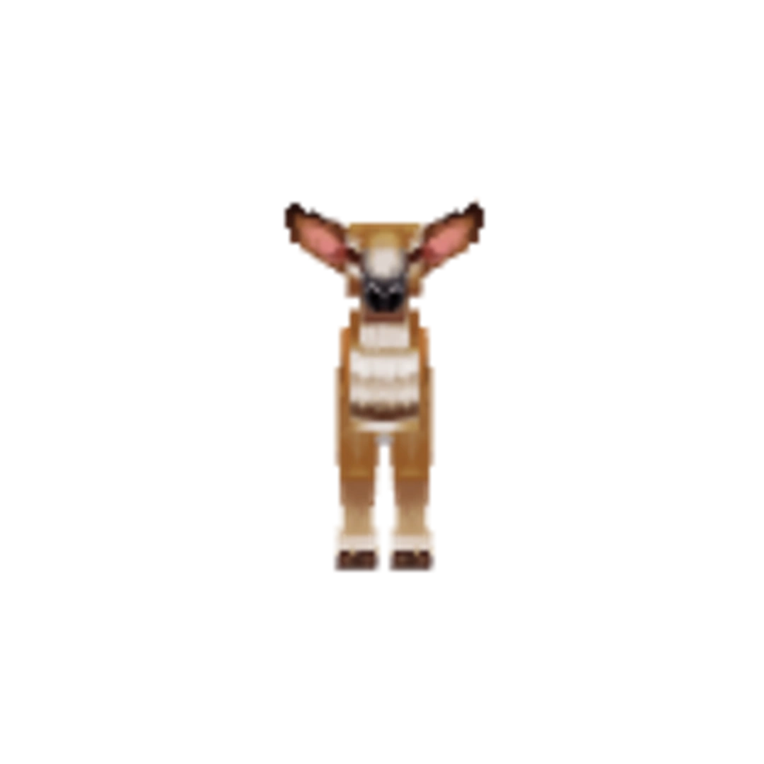 Vista del modelo Antelope de Hytale