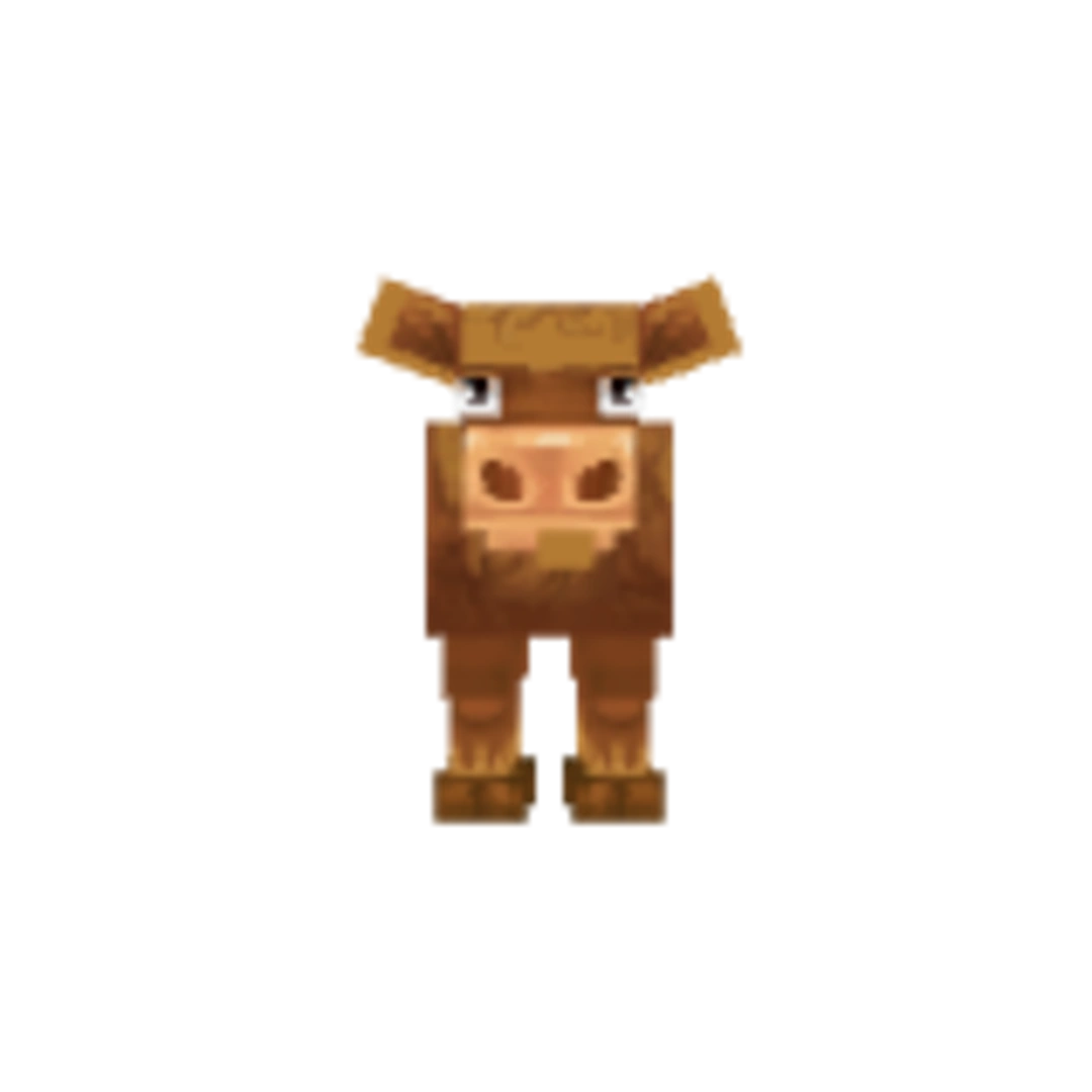 Vista del modelo Calf de Hytale