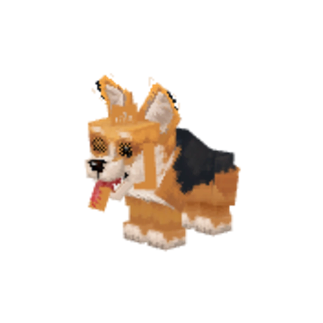 Modelo 3D de Corgi-Model_Stampy