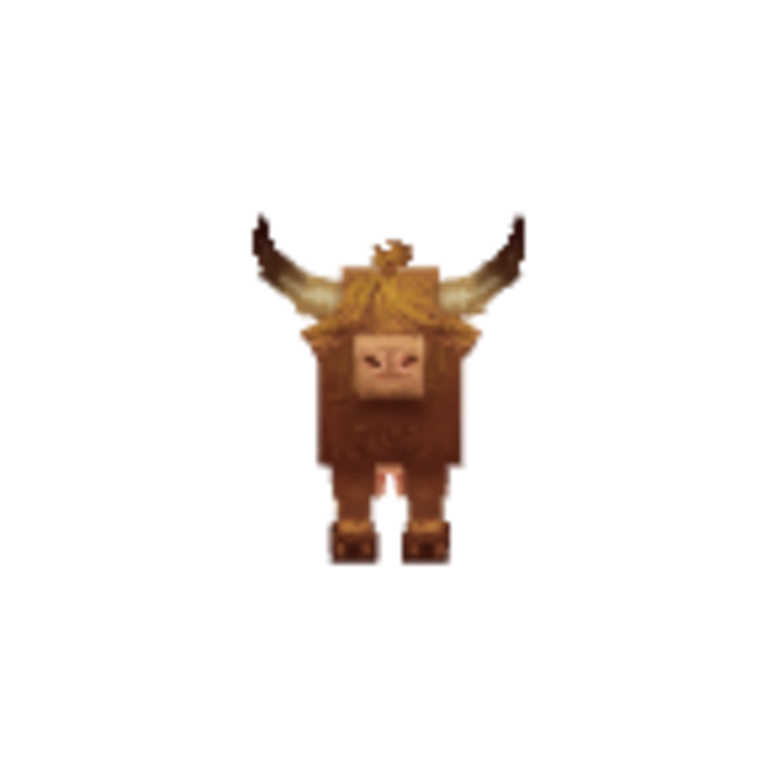 Vista del modelo Cow de Hytale