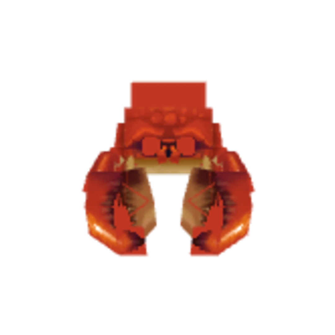 Vista del modelo Crab de Hytale