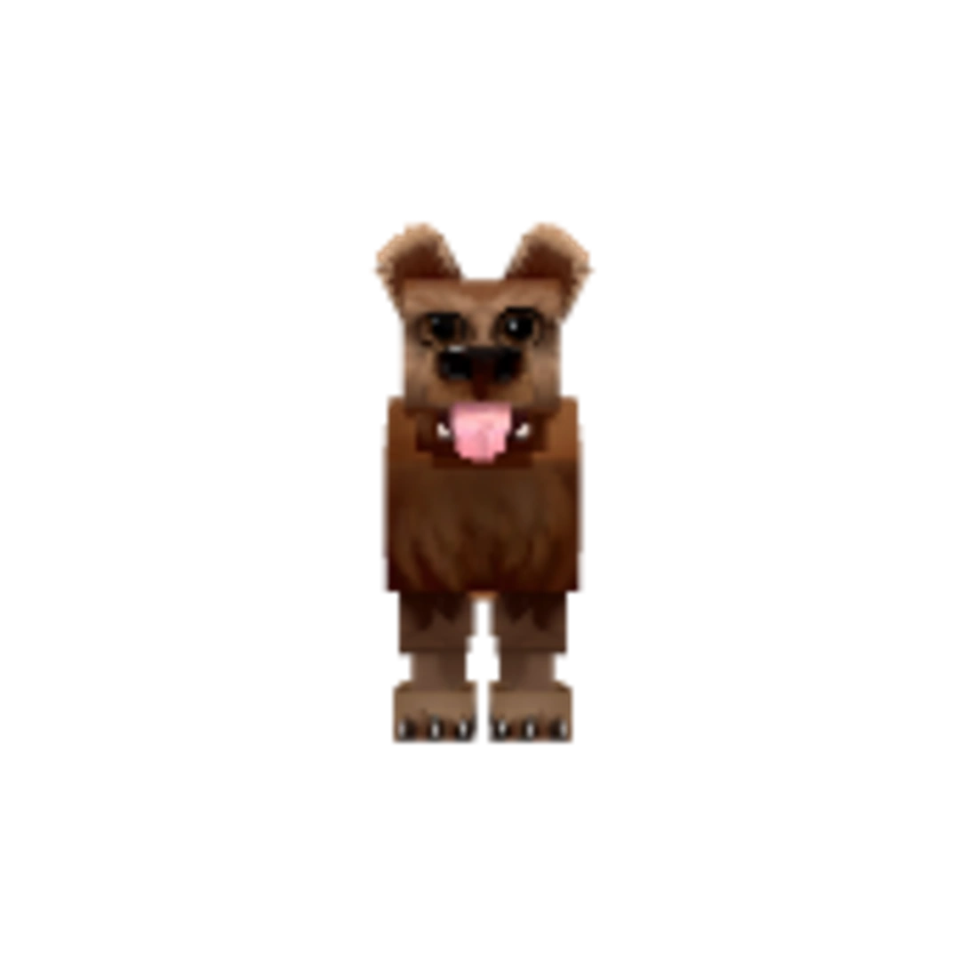 Vista del modelo Dog de Hytale