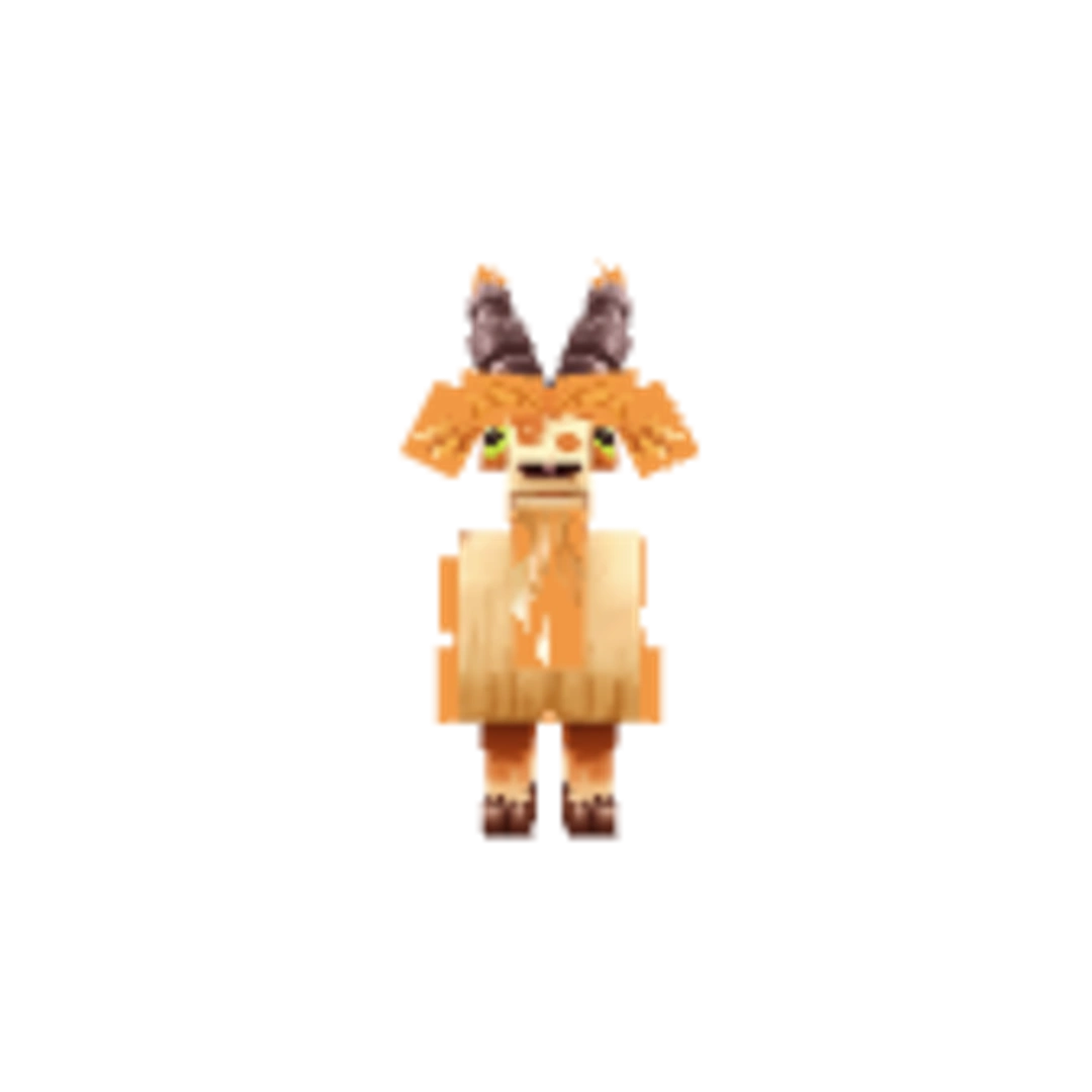 Vista del modelo Goat de Hytale