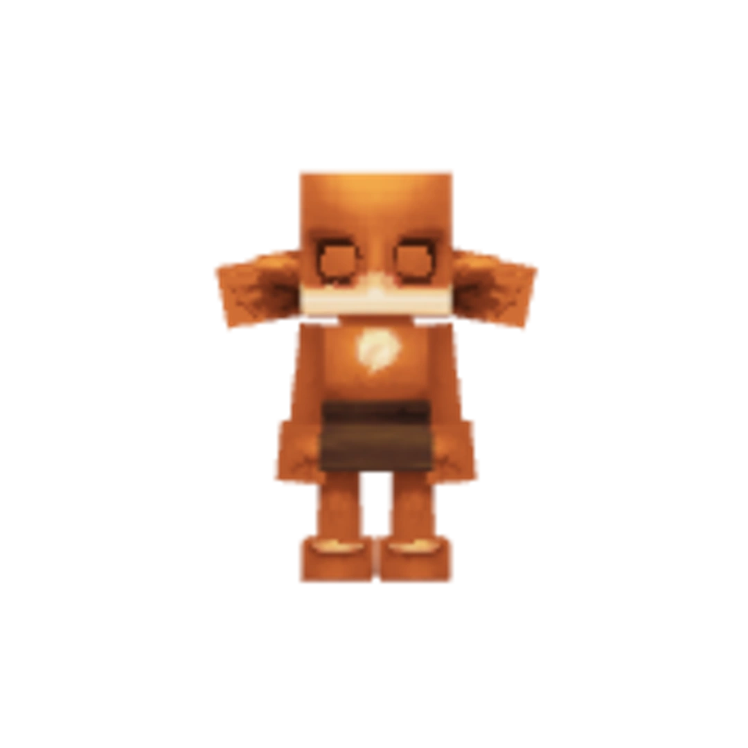 Vista del modelo Kweebec_Sapling-Yellow de Hytale