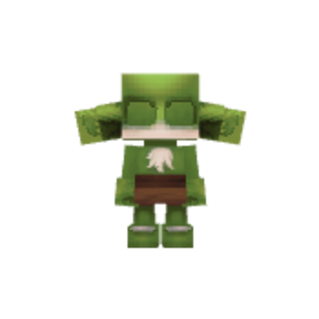 Vista del modelo Kweebec_Sproutling-Lime de Hytale