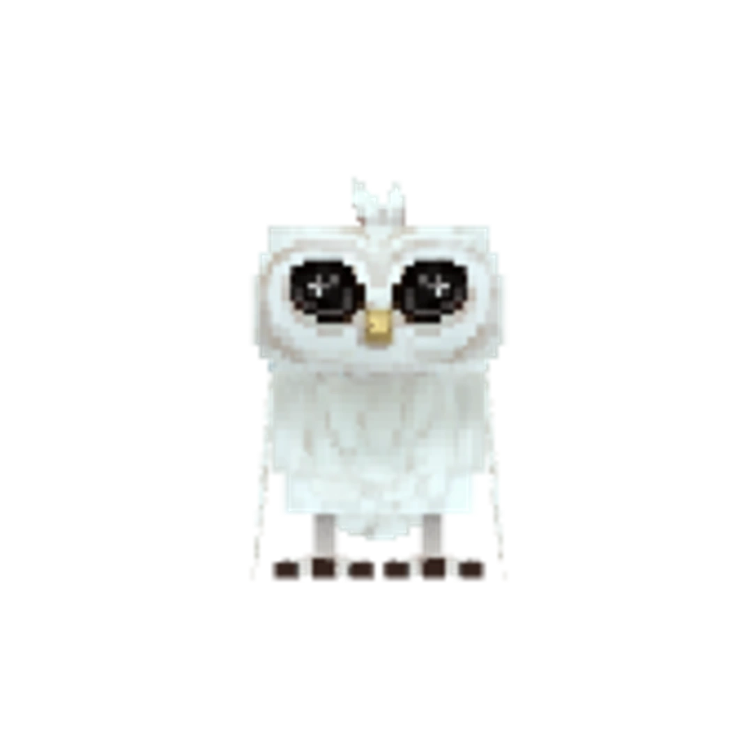 Vista del modelo Owl-Model_Snow de Hytale