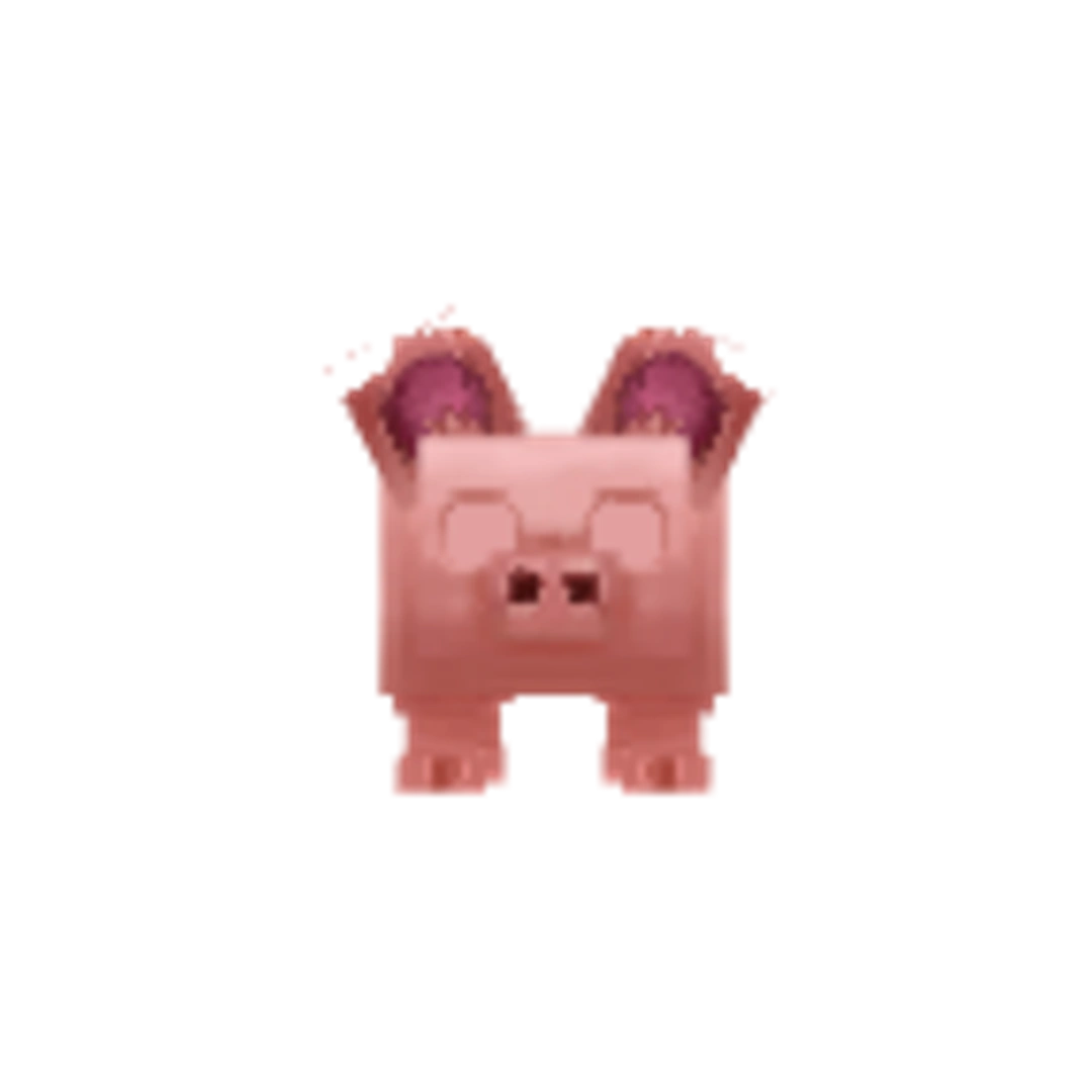 Vista del modelo Pig-Texture_Pink de Hytale