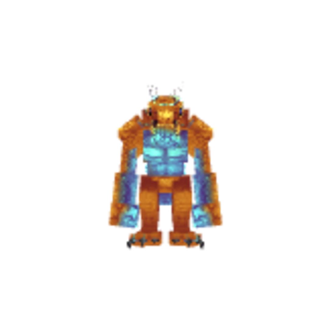 Vista del modelo Saurian-Orange de Hytale