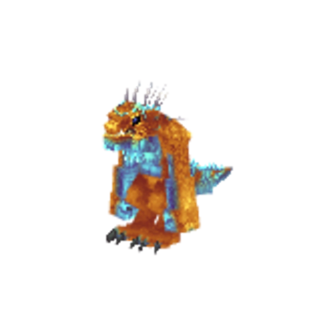 Modelo 3D de Saurian-Orange