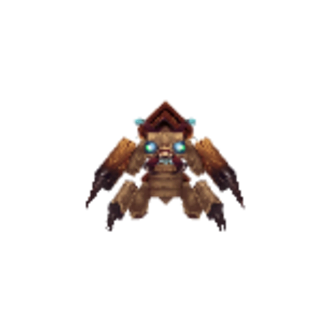 Vista del modelo Scarak_Fighter-Model_Default de Hytale