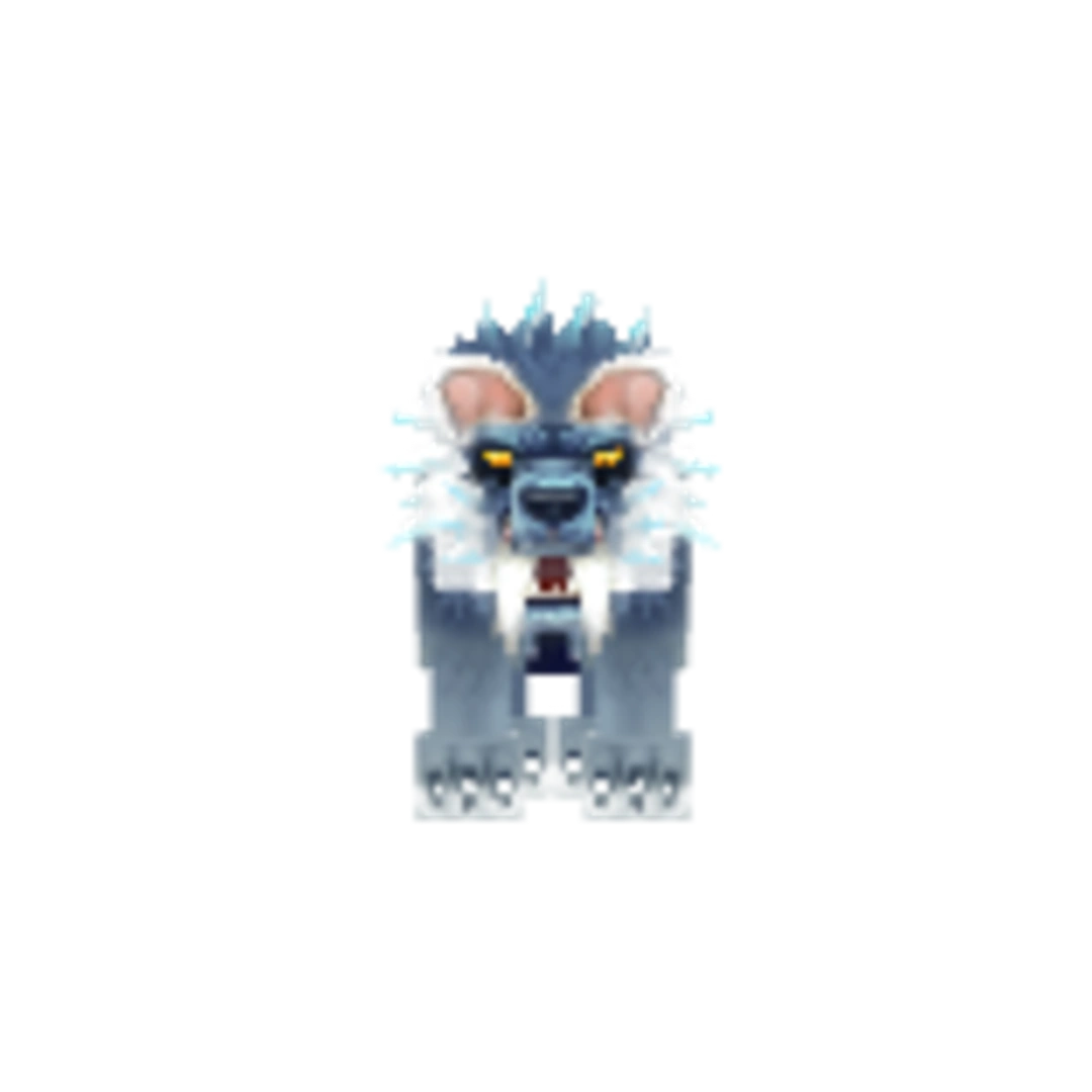 Vista del modelo Tiger_Sabertooth-Snow_Leopard_Texture de Hytale